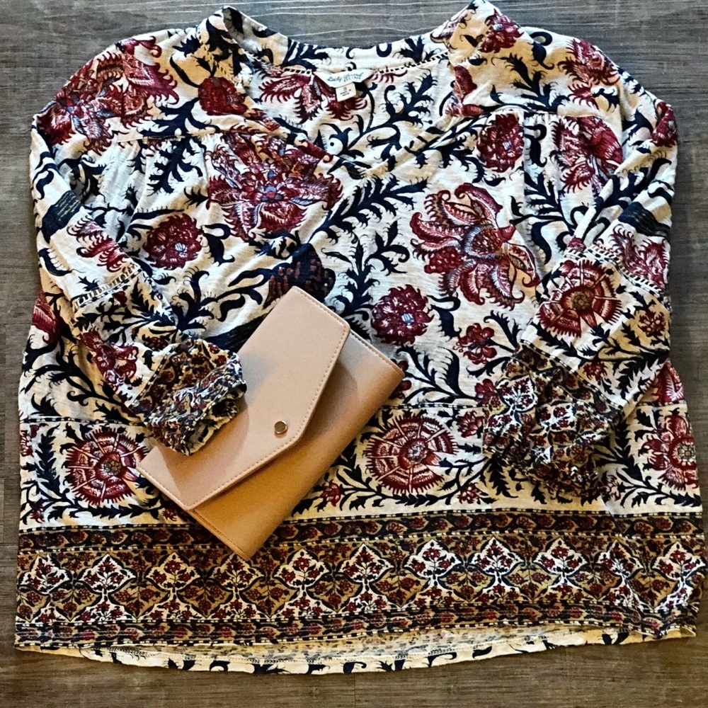 🌻Lucky Brand Floral Blouse🌻